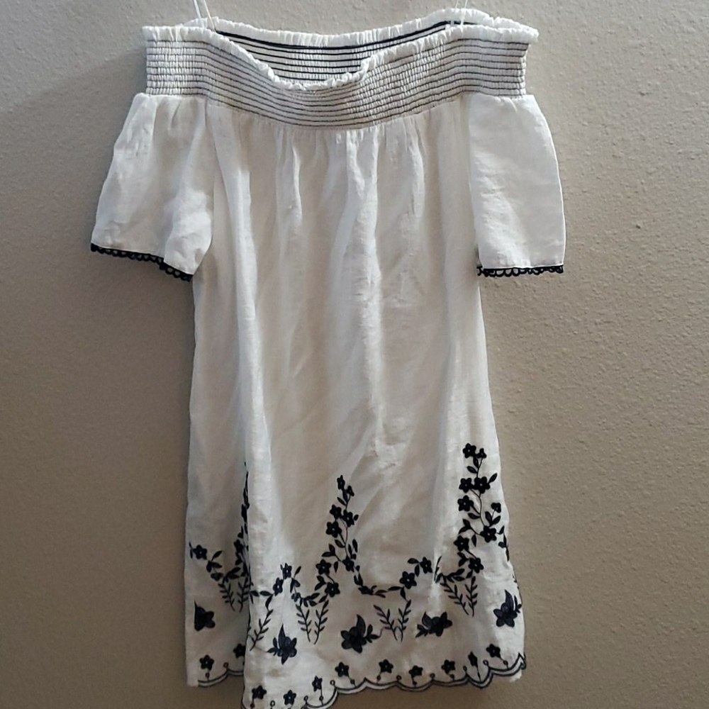 Emma and Michelle off the shoulder dress